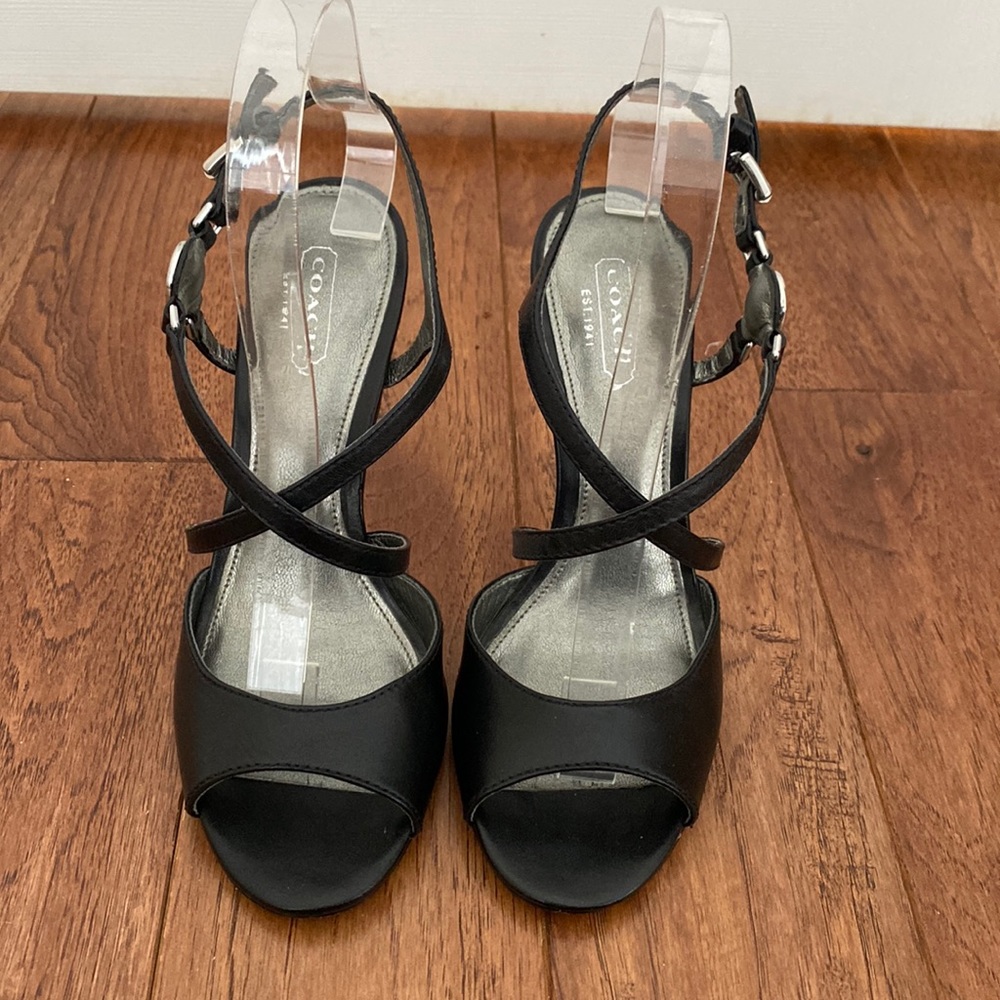 Coach Black Women's Strappy Heels